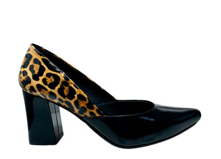 16350 Charol Negro Animal Print