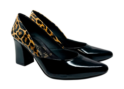16350 Charol Negro Animal Print