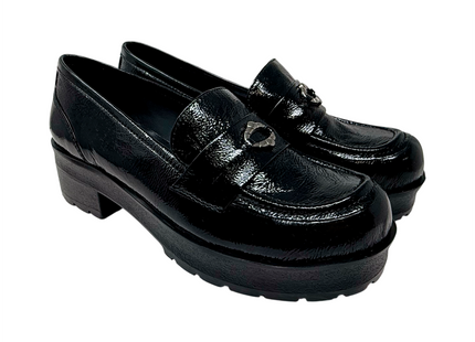 6611 Charol Negro Arrugado