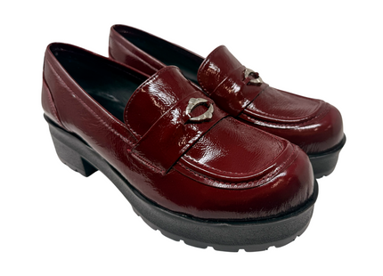 6611 Charol Vino Arrugado