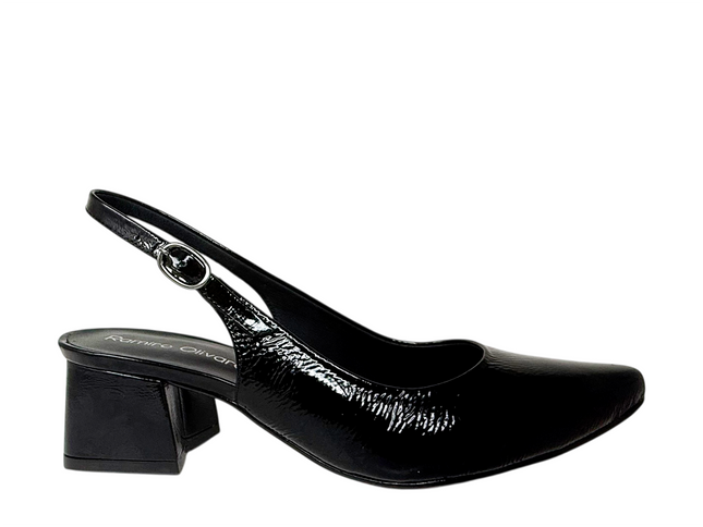 7903 - Charol Negro Arrugado