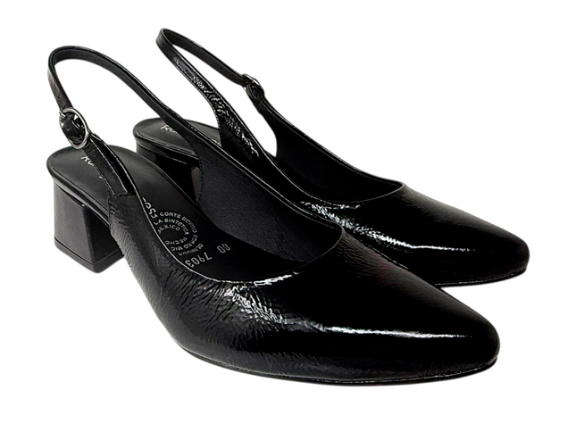 7903 - Charol Negro Arrugado