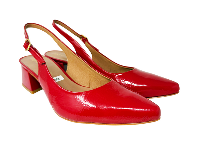 7903 / Charol Rojo Arrugado